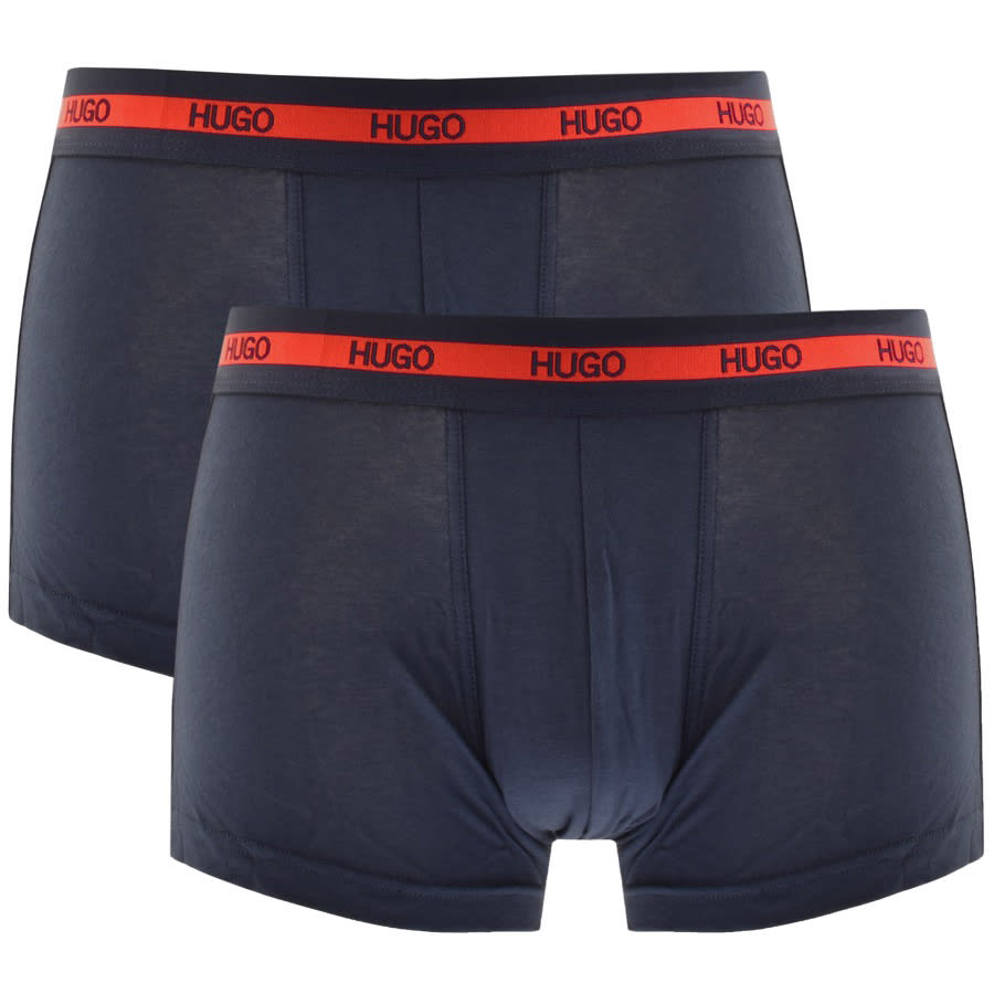 Alternative Image for ProductHUGO Double Pack Boxer Trunks Navy1